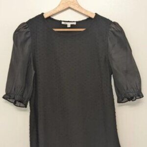 DR2 Black Mixed Texture Top